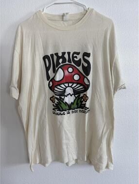 Pixies Where is My Mind Tour 2023 Shirt Sz XL Mushroom Band Tee